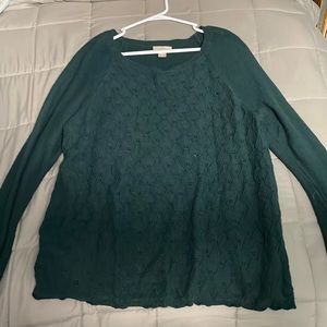 Dark green sweater